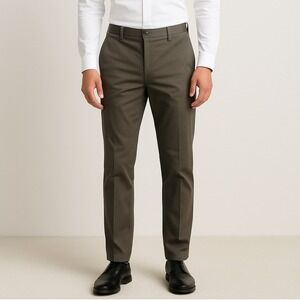 Brooks Brothers‎ Milano Fit Chino Pants 34x30 Fit 28 Lightweight Slim Stretch
